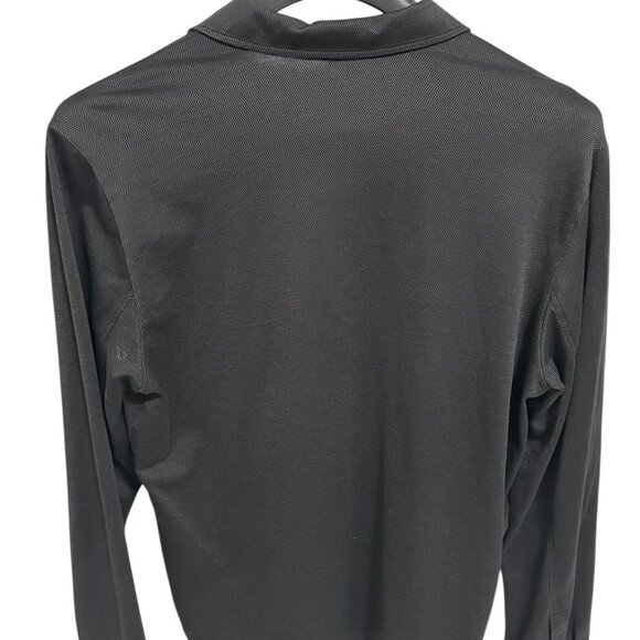 ROBERT BARAKETT Pima Cotton Mesh Knit Full Button Placket Shirt Size XXL Black - Picture 6 of 6